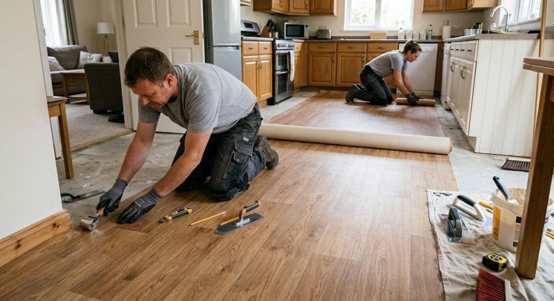Linoleum Flooring Replacement in North Bergen, NJ